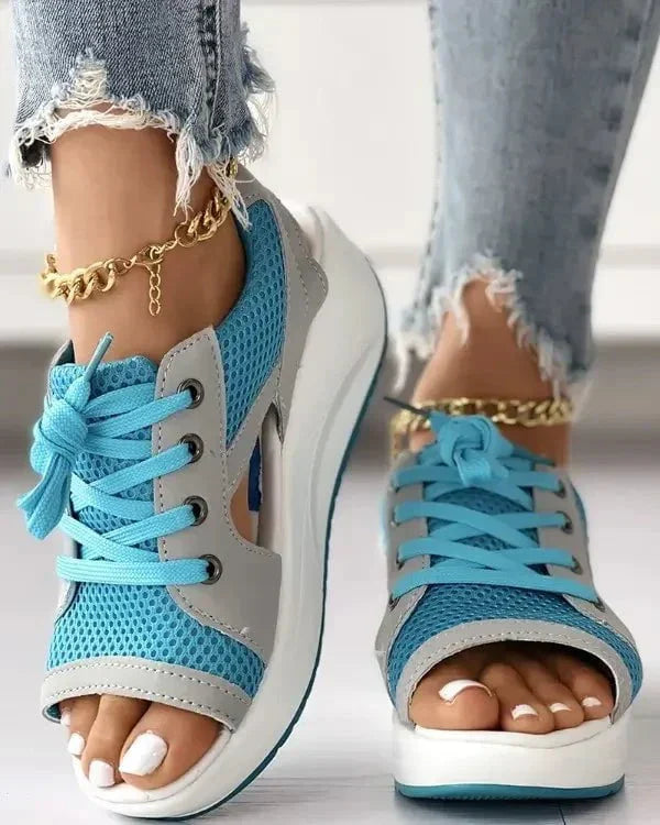 Sandaletten im Sneaker-Stil | Cut-Out-Design | Sportlich & Komfortabel