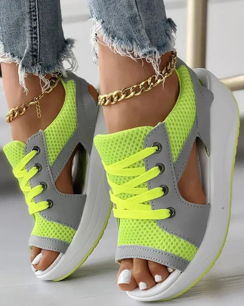 Sandaletten im Sneaker-Stil | Cut-Out-Design | Sportlich & Komfortabel