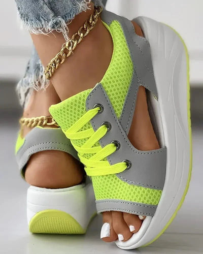 Sandaletten im Sneaker-Stil | Cut-Out-Design | Sportlich & Komfortabel