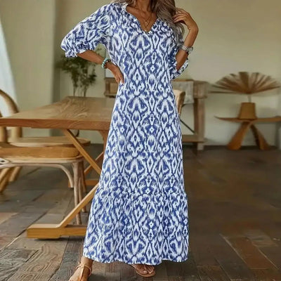 Sommerkleid mit V-Ausschnitt