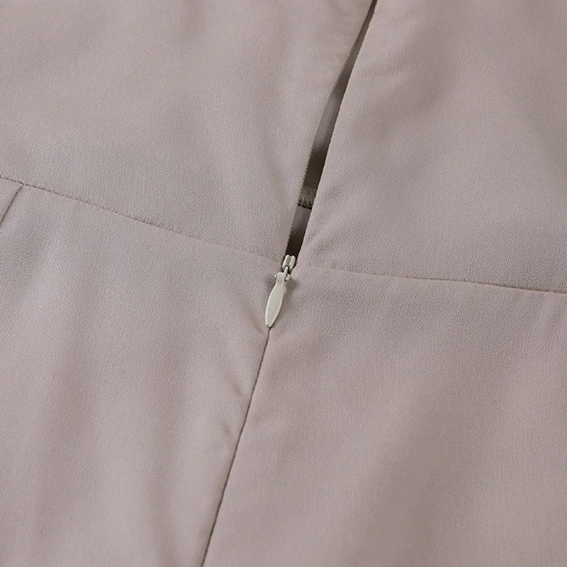 Damen Maxikleid mit V-Ausschnitt und Schlitz – verschiedene Farben