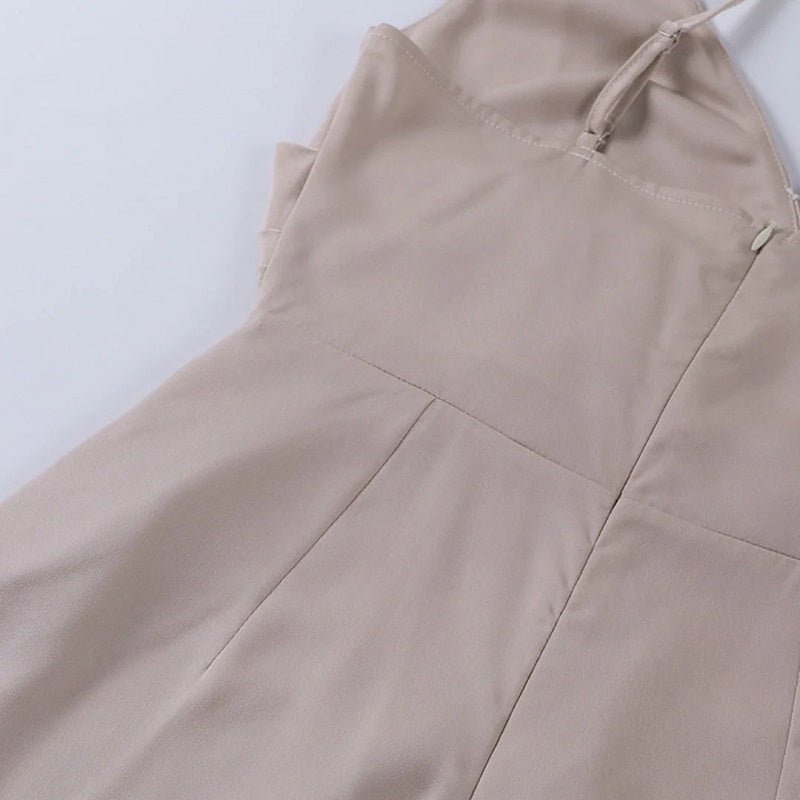 Damen Maxikleid mit V-Ausschnitt und Schlitz – verschiedene Farben