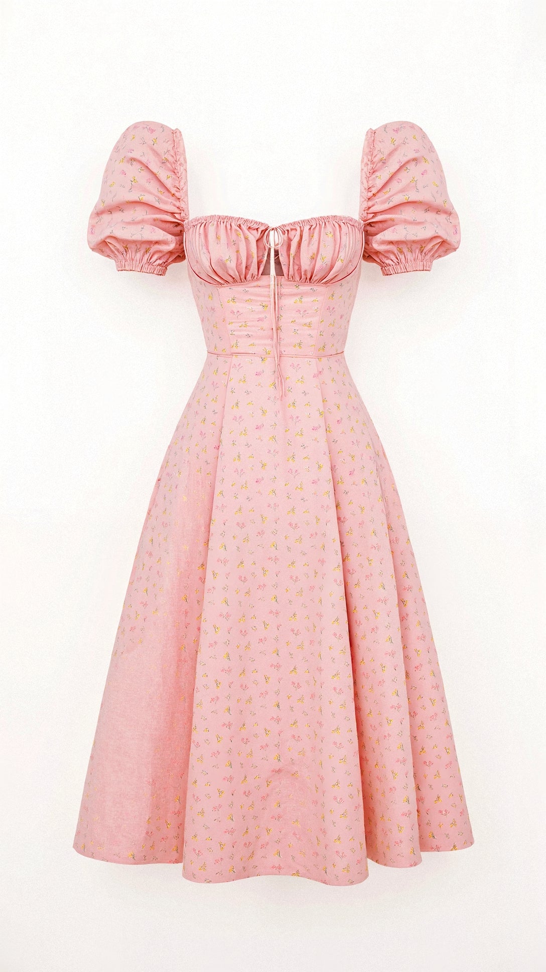 Evea - Schickes Midi-Kleid mit quadratischem Ausschnitt