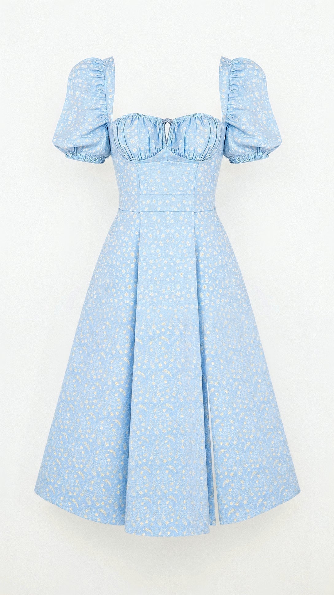 Evea - Schickes Midi-Kleid mit quadratischem Ausschnitt