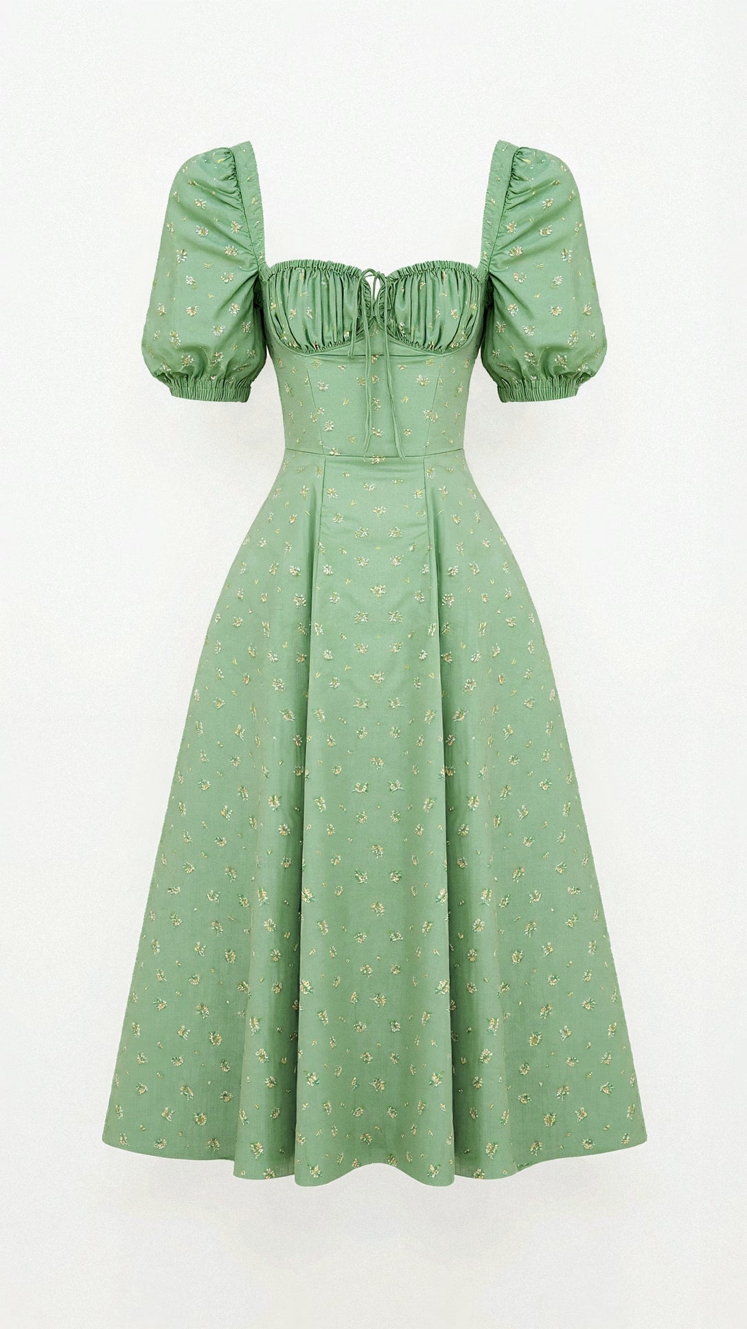 Evea - Schickes Midi-Kleid mit quadratischem Ausschnitt