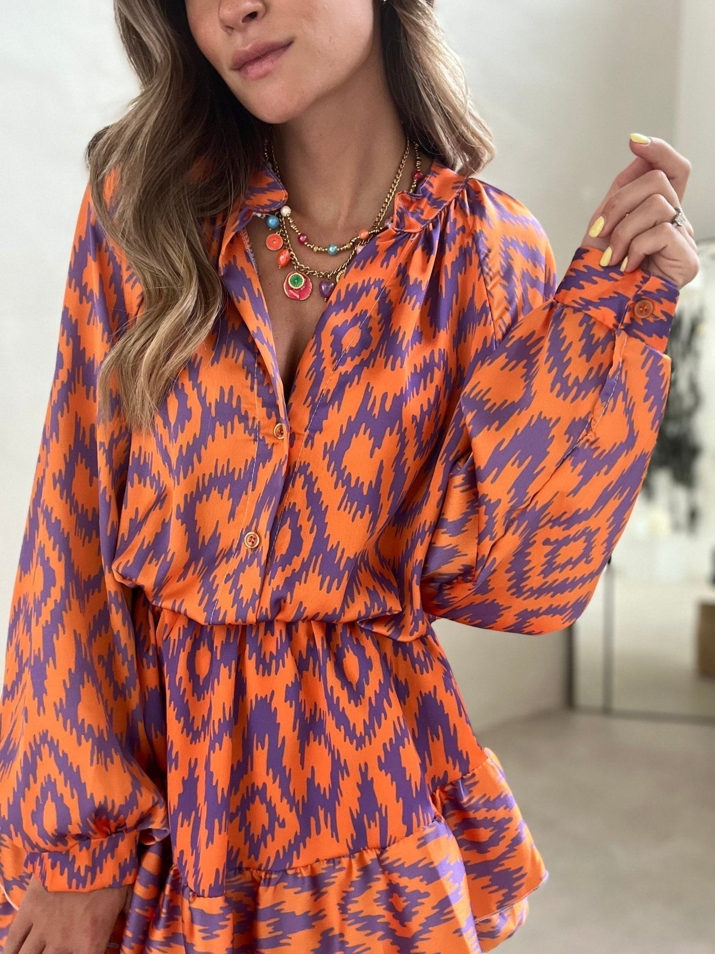 Zelinda - Einzigartiger Azteken-Blasen-Jumpsuit