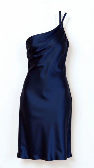Zeny - Elegantes Midikleid mit einer Schulter
