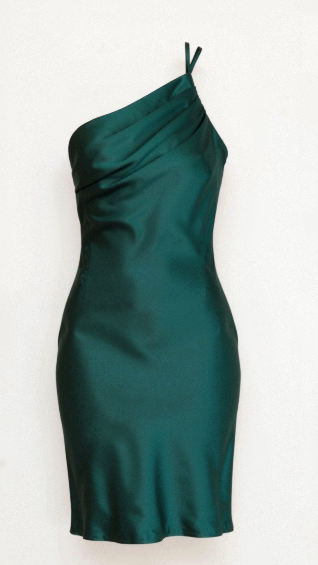 Zeny - Elegantes Midikleid mit einer Schulter