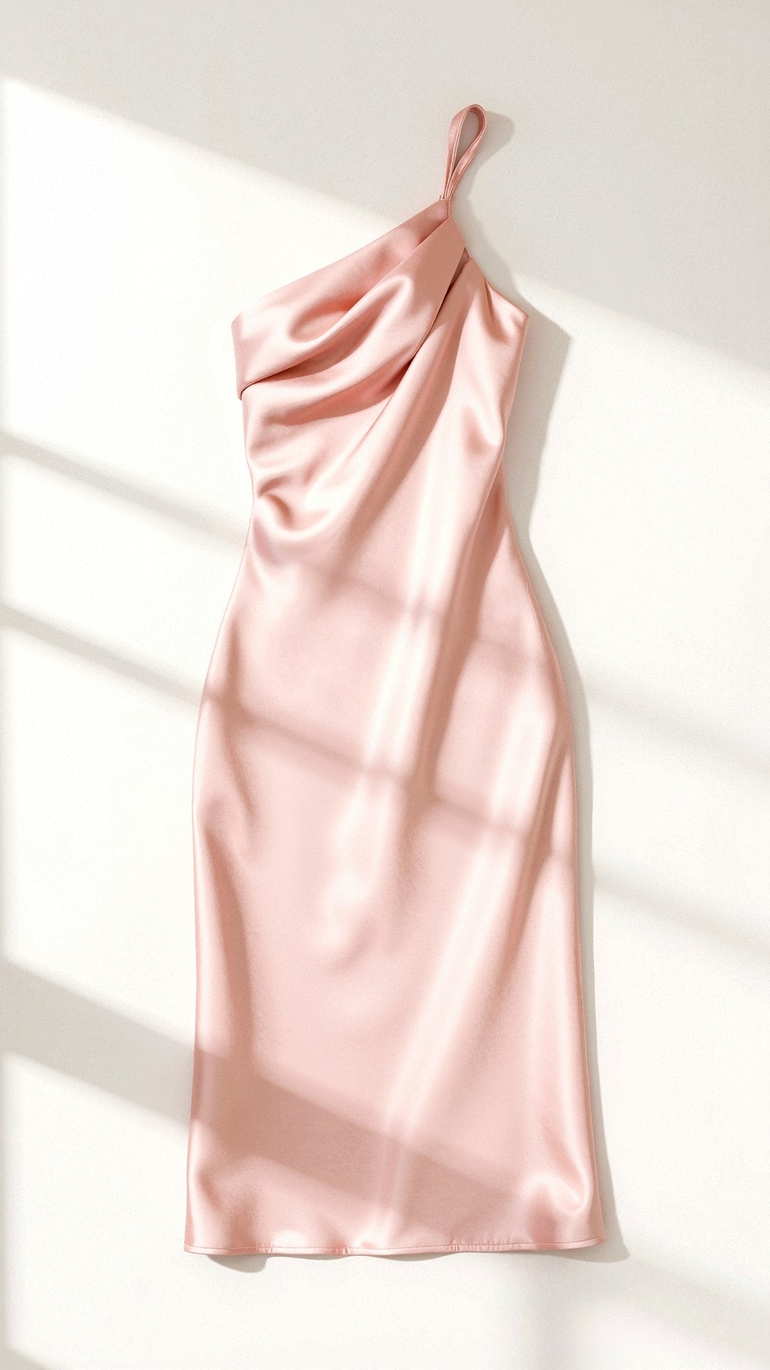 Zeny - Elegantes Midikleid mit einer Schulter