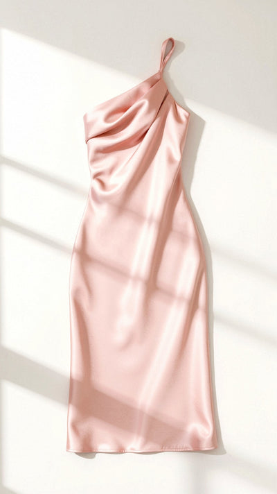 Zeny - Elegantes Midikleid mit einer Schulter