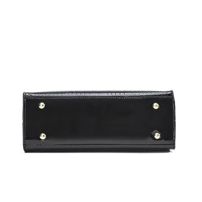 Lolita - Glänzende Krokodil-Look Tasche