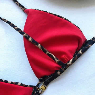 Jorisa - Elegantes Leopard Bikini Set, bereit für den Strand