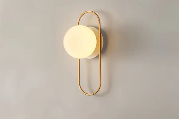 Moderne Kugel Wandleuchte – Elegante LED Wandlampe im Gold Design