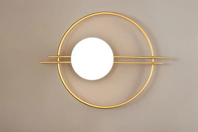 Moderne Kugel Wandleuchte – Elegante LED Wandlampe im Gold Design