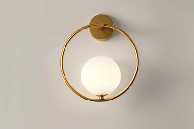 Moderne Kugel Wandleuchte – Elegante LED Wandlampe im Gold Design