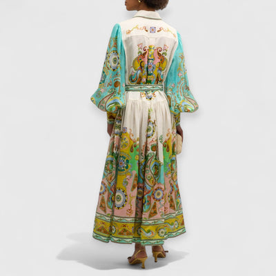 Rhea | Midikleid mit Ballonärmeln