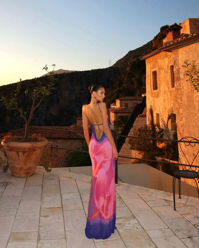 Seris | Rückenfreies One-Shoulder Maxikleid