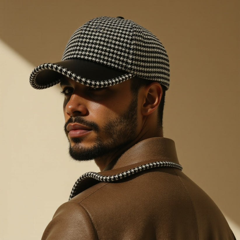 Pelle™ Elegante Hahnentritt-Cap