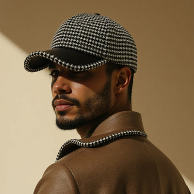 Pelle™ Elegante Hahnentritt-Cap
