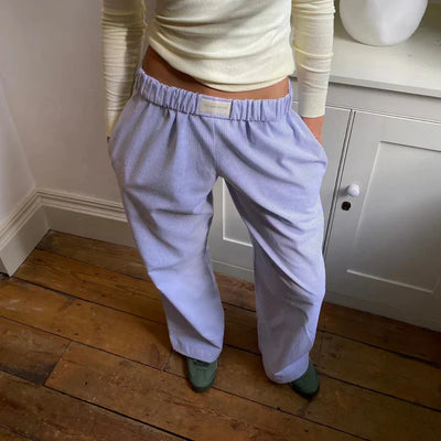 Damen-Leinenhose mit lockerer Passform – verschiedene Farben