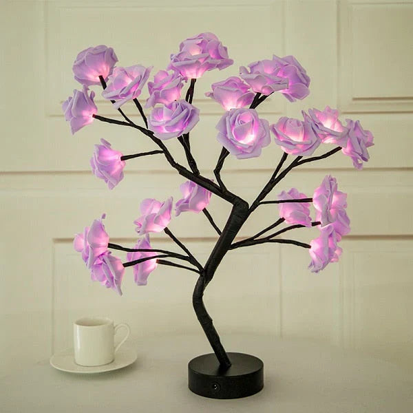 LumiFlower™ – LED-Simulations-Rosen-Tischlampe