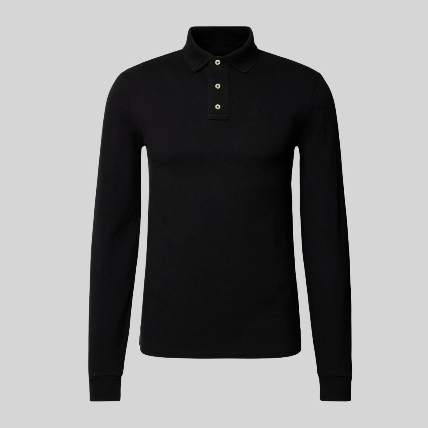 Friedrich | Lässiges Langarm-Poloshirt