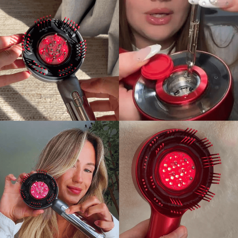 RedWave™ – Massierende Kopfhautbürste