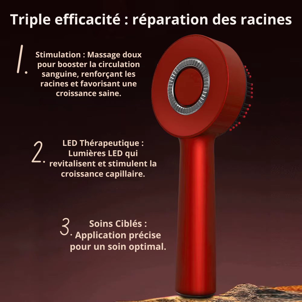 RedWave™ – Massierende Kopfhautbürste