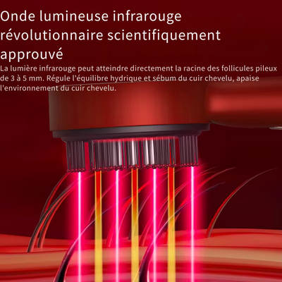 RedWave™ – Massierende Kopfhautbürste