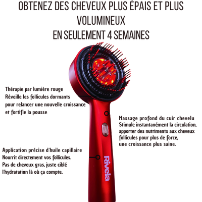 RedWave™ – Massierende Kopfhautbürste