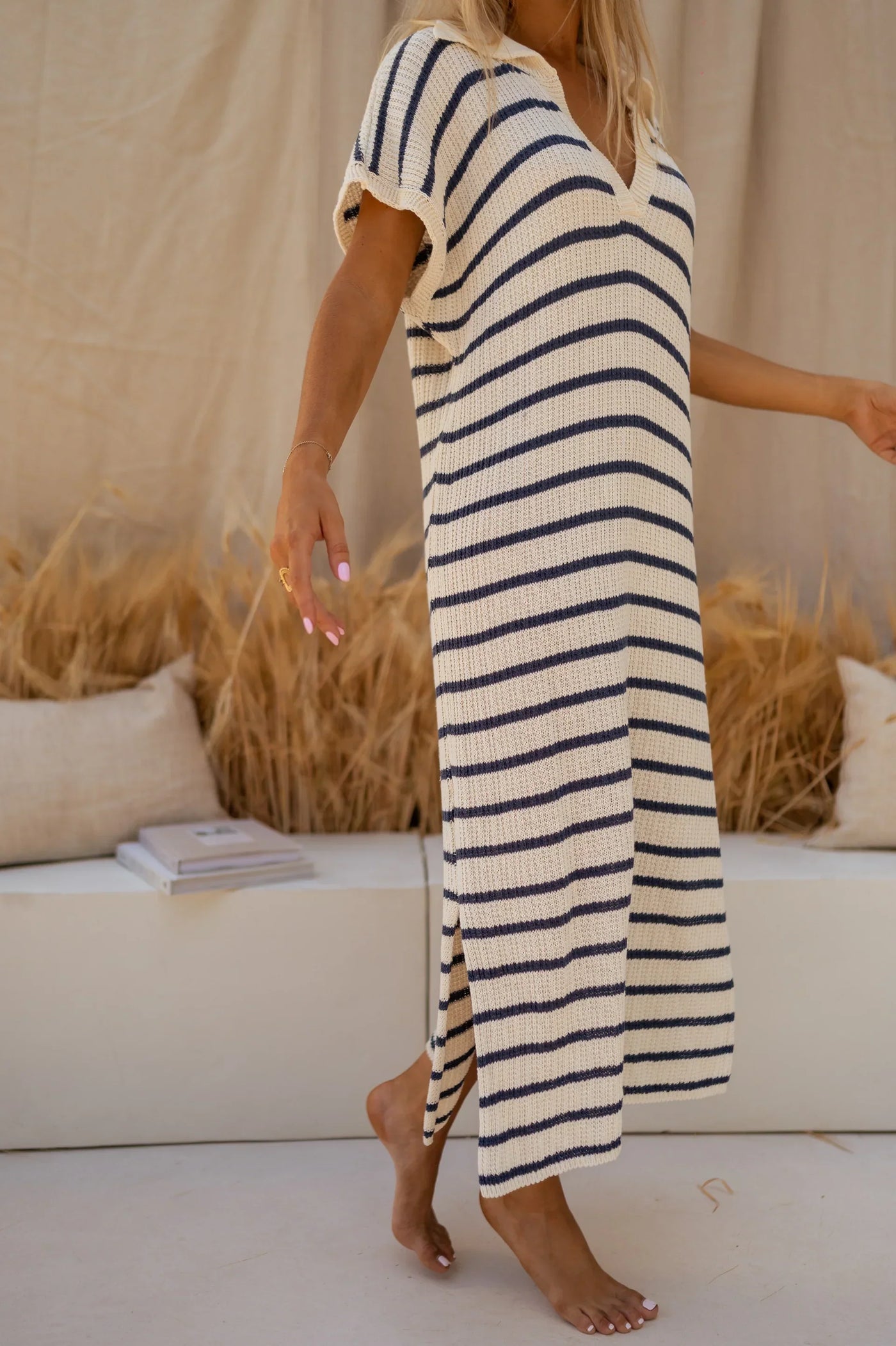 SOPHIA| DAS GESTREIFTE STRICKKLEID