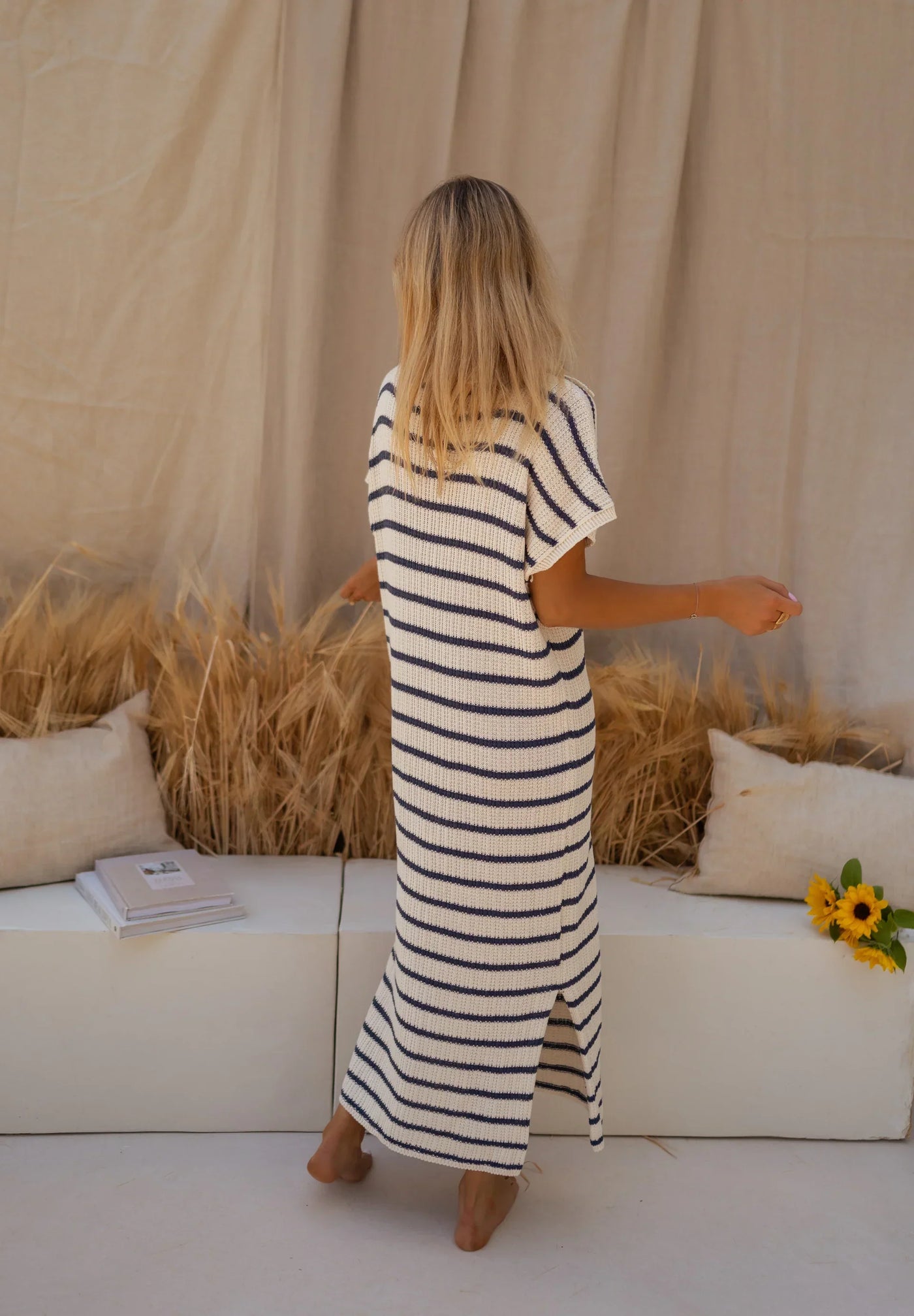 SOPHIA| DAS GESTREIFTE STRICKKLEID