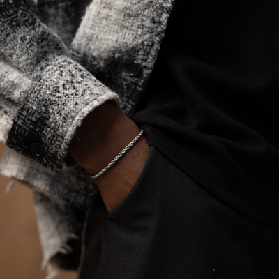 Seil Armband 3MM (Silber)