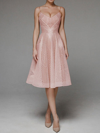 Elegantes A-Linien-Kleid | Spaghettiträger | Femininer Chic