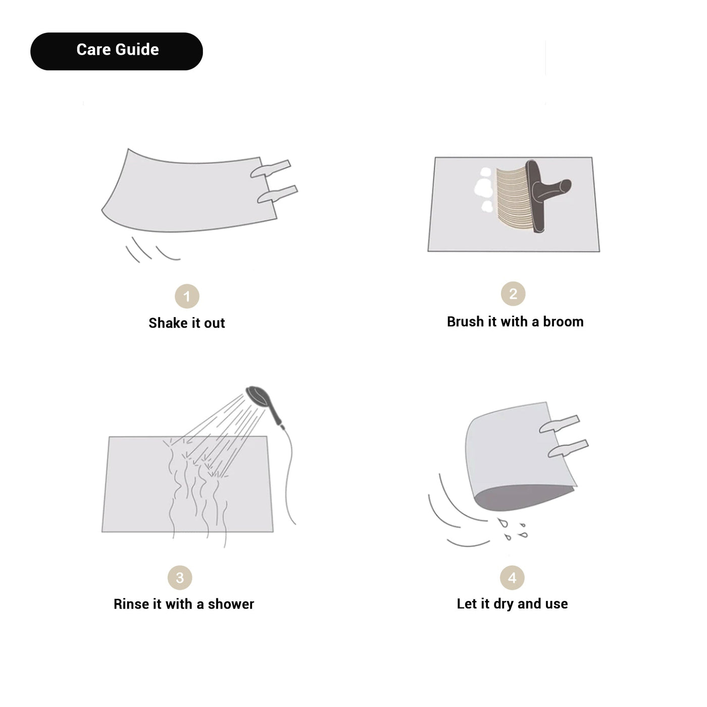 HavenMat™ | Abstrakte Anti-Rutsch-Badematte im skandinavischen Stil