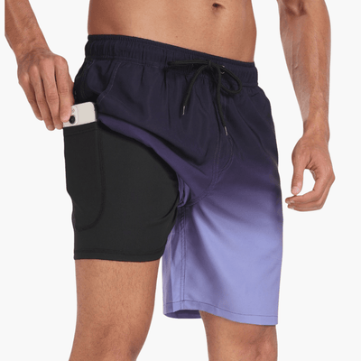 Schnelltrocknende Shorts - Herren Stretch-Shorts mit Innenslip