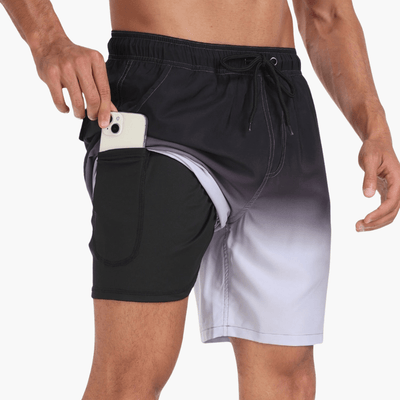 Schnelltrocknende Shorts - Herren Stretch-Shorts mit Innenslip
