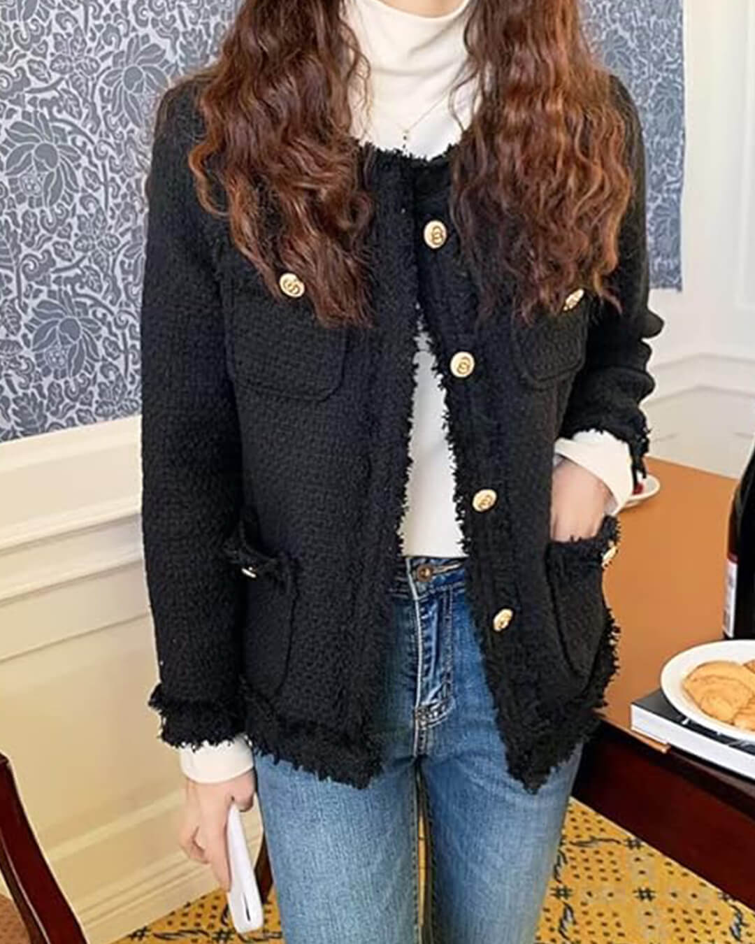 Novaria | Damen Casual Übergangsjacke Loose Fit Leichtgewicht