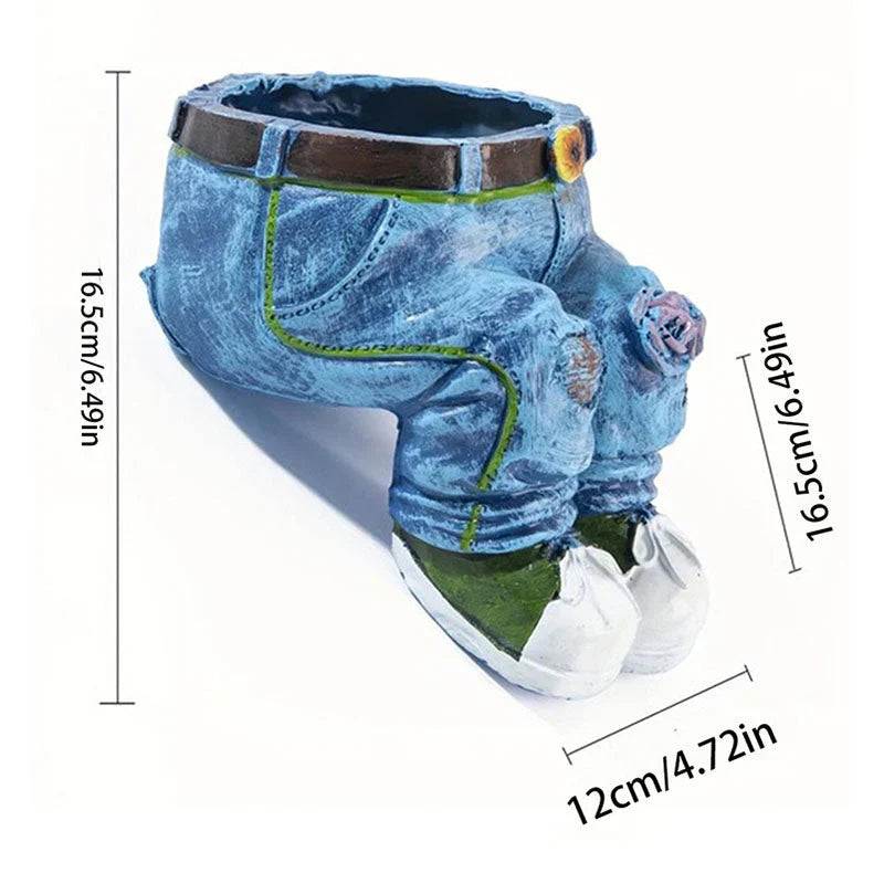 BloomPants™ | Kreatives 3D-Denim-Blumentopf-Design