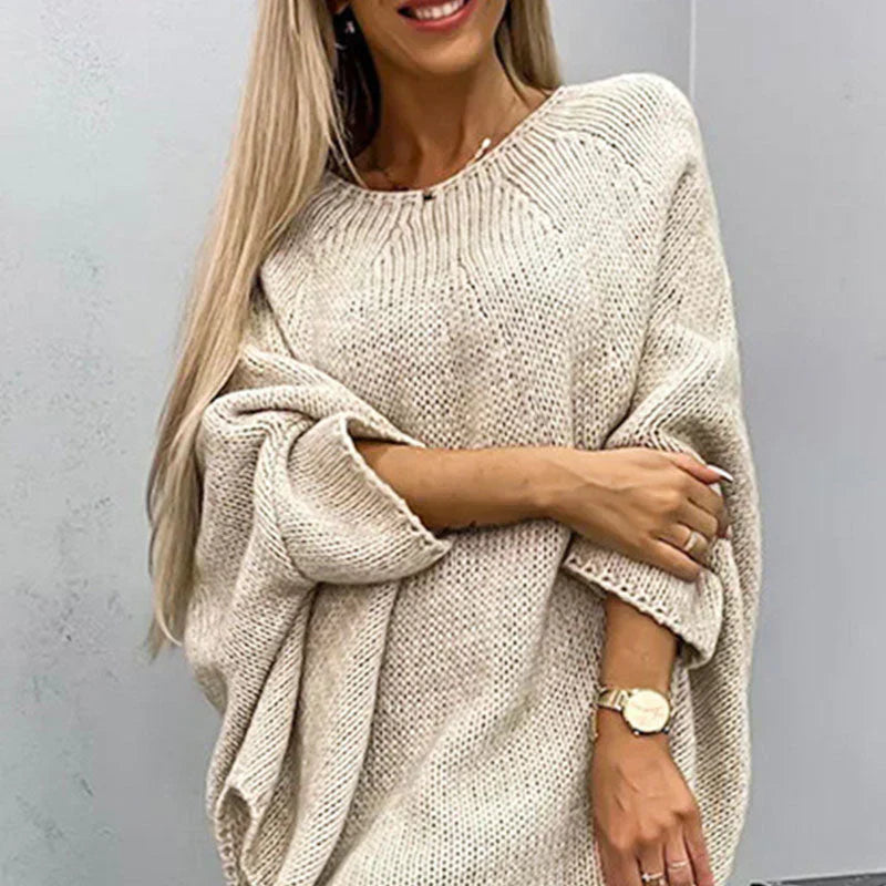 Stylischer Grobstrickpullover für Damen | Lässig
