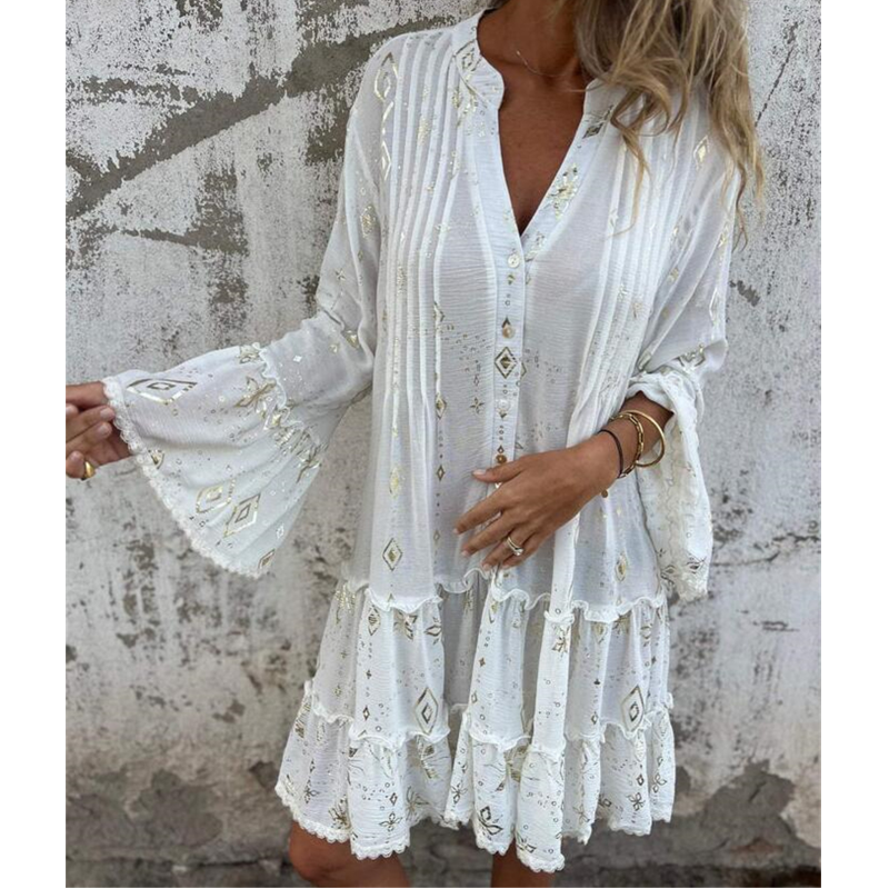 ULRIKA I RETRO-LANGARMKLEID