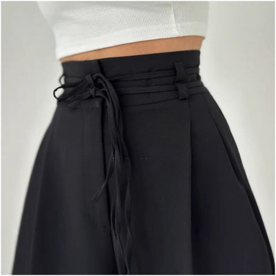 Weite Hose mit Bunddetail | Hoher Sitz | Fließender Schnitt