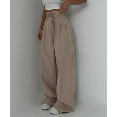 Weite Hose mit Bunddetail | Hoher Sitz | Fließender Schnitt