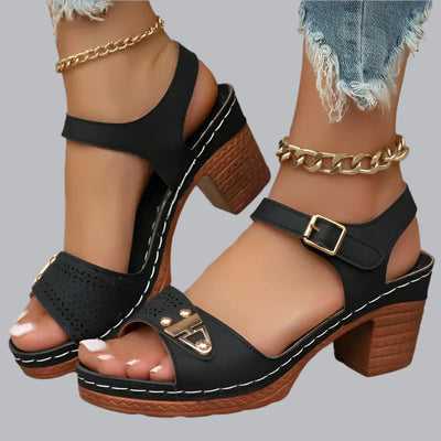 Ulrica™ | Ergonomische Sandalen mit Blockabsatz