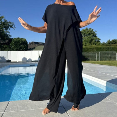 Shelagh – Schulterfreies Oberteil Und Hose Im Satz