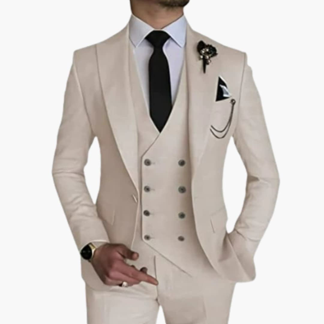 Stylisher Slim Fit Anzug - moderner Look für Herren zur Hochzeit