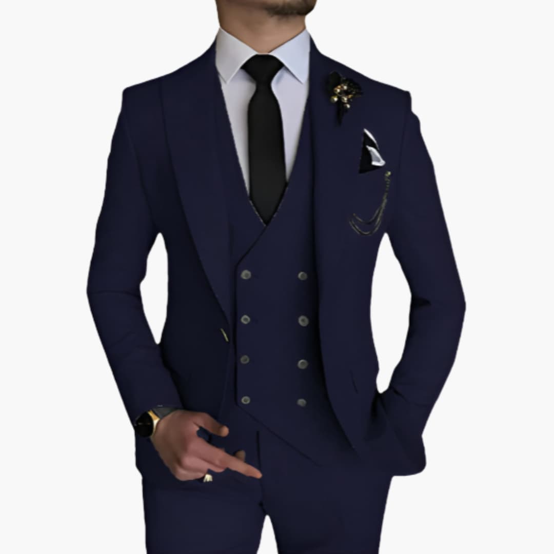 Stylisher Slim Fit Anzug - moderner Look für Herren zur Hochzeit