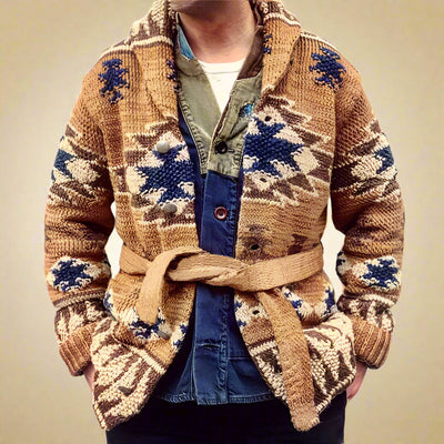 Sjoerd™ Vintage Strick-Cardigan im Ethno-Stil