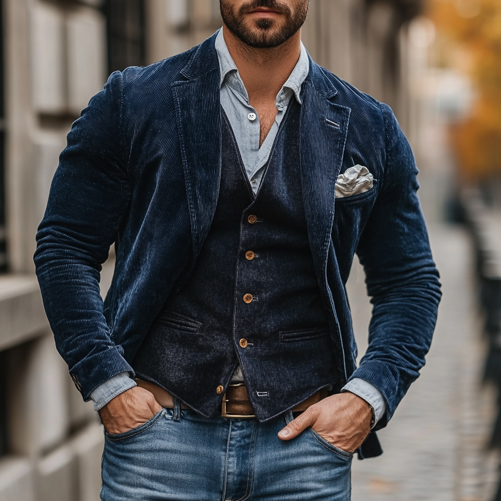 Adam™ Vintage Blazer und Weste