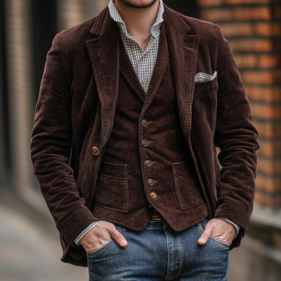 Adam™ Vintage Blazer und Weste